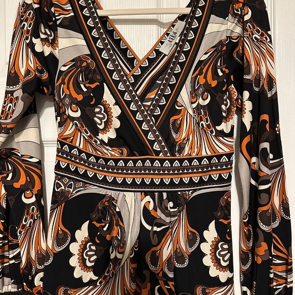 Tibi New York Printed Silk Jersey Faux-Wrap Dress – Size S - Picture 2 of 4